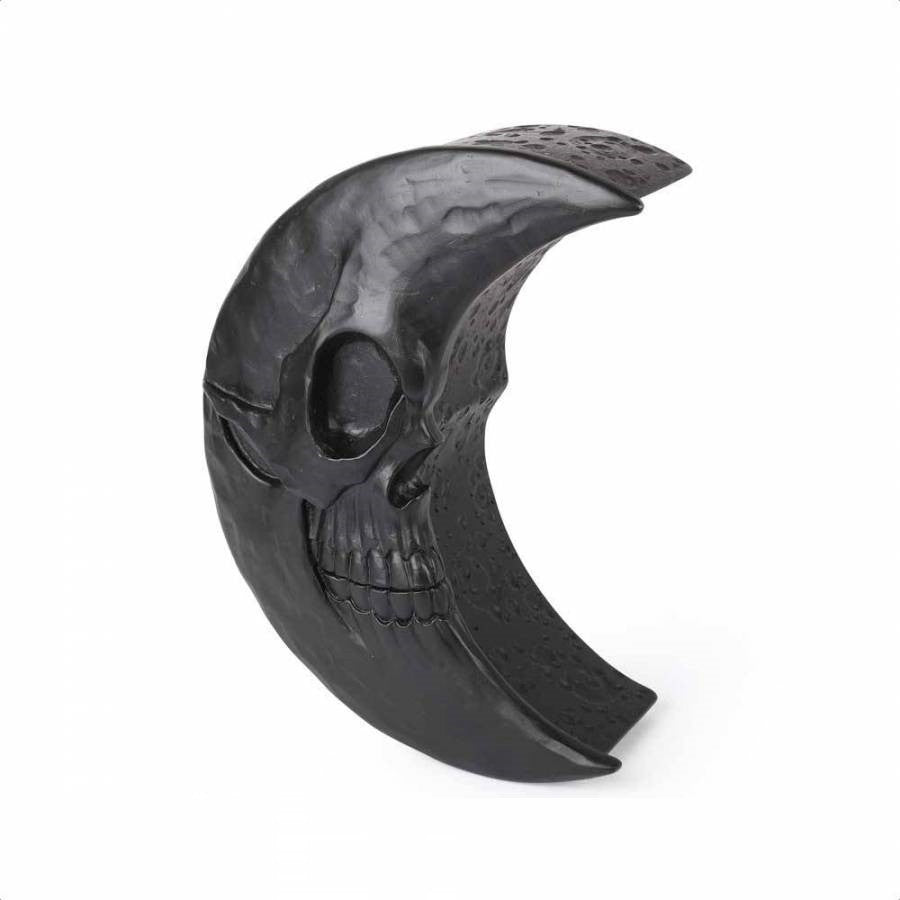 Alchemy England Skull Moon Haunted Gothic Box Casket, Black