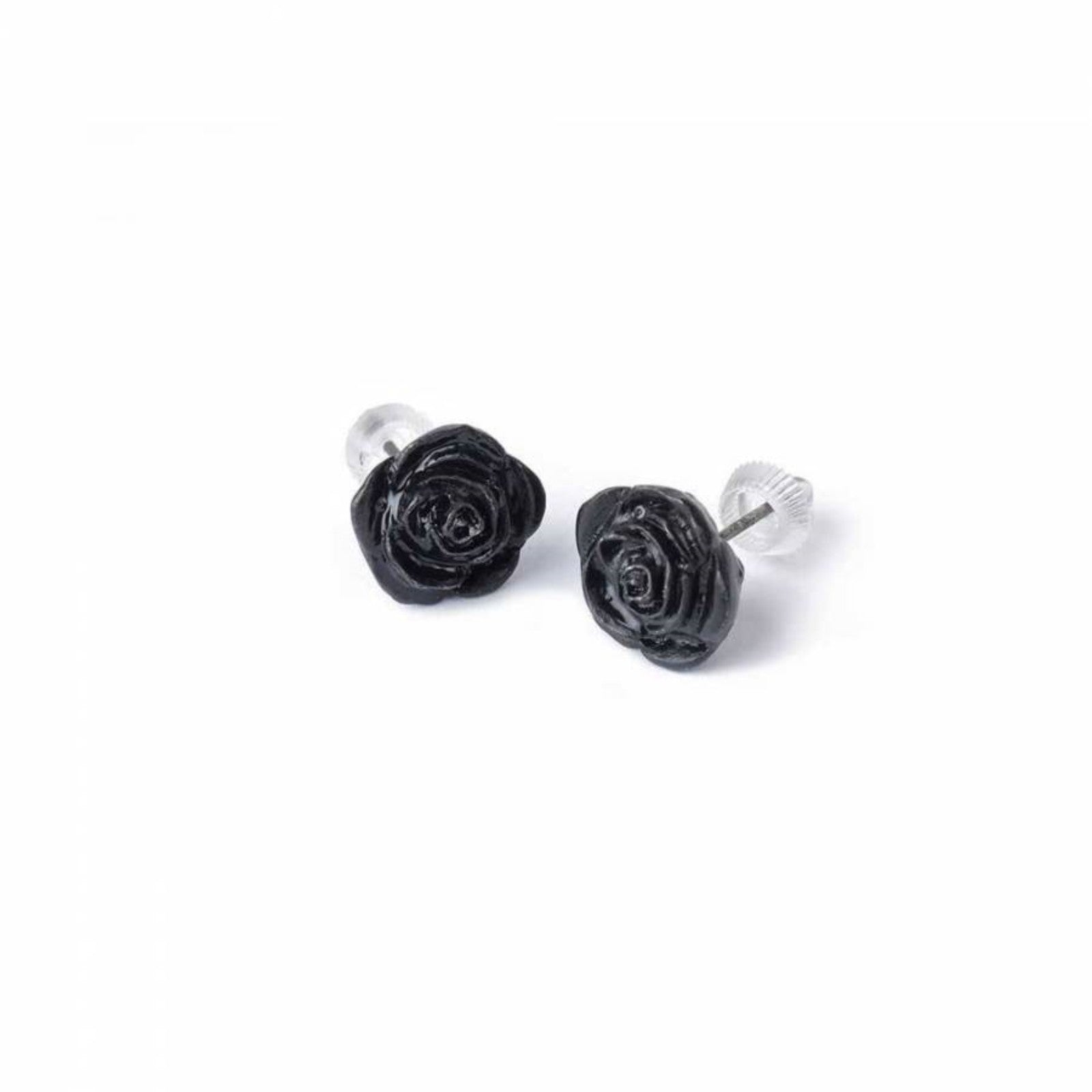 Alchemy England Romance of Black Rose Earrings (Pair)