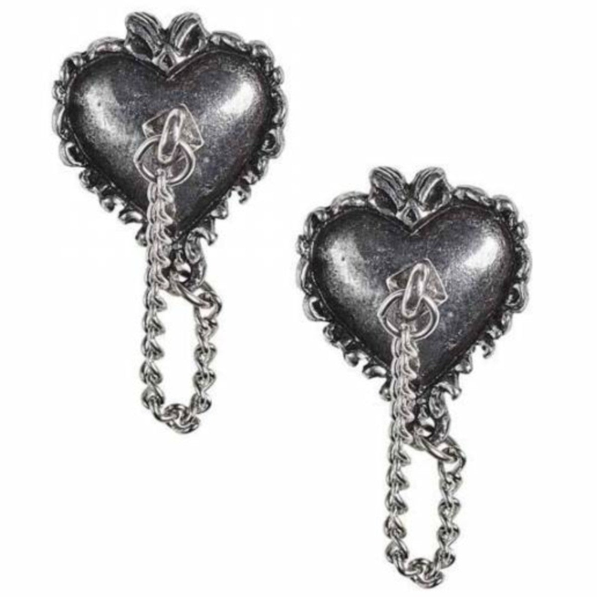 Alchemy England Witches Heart Gothic Earrings Jewellery