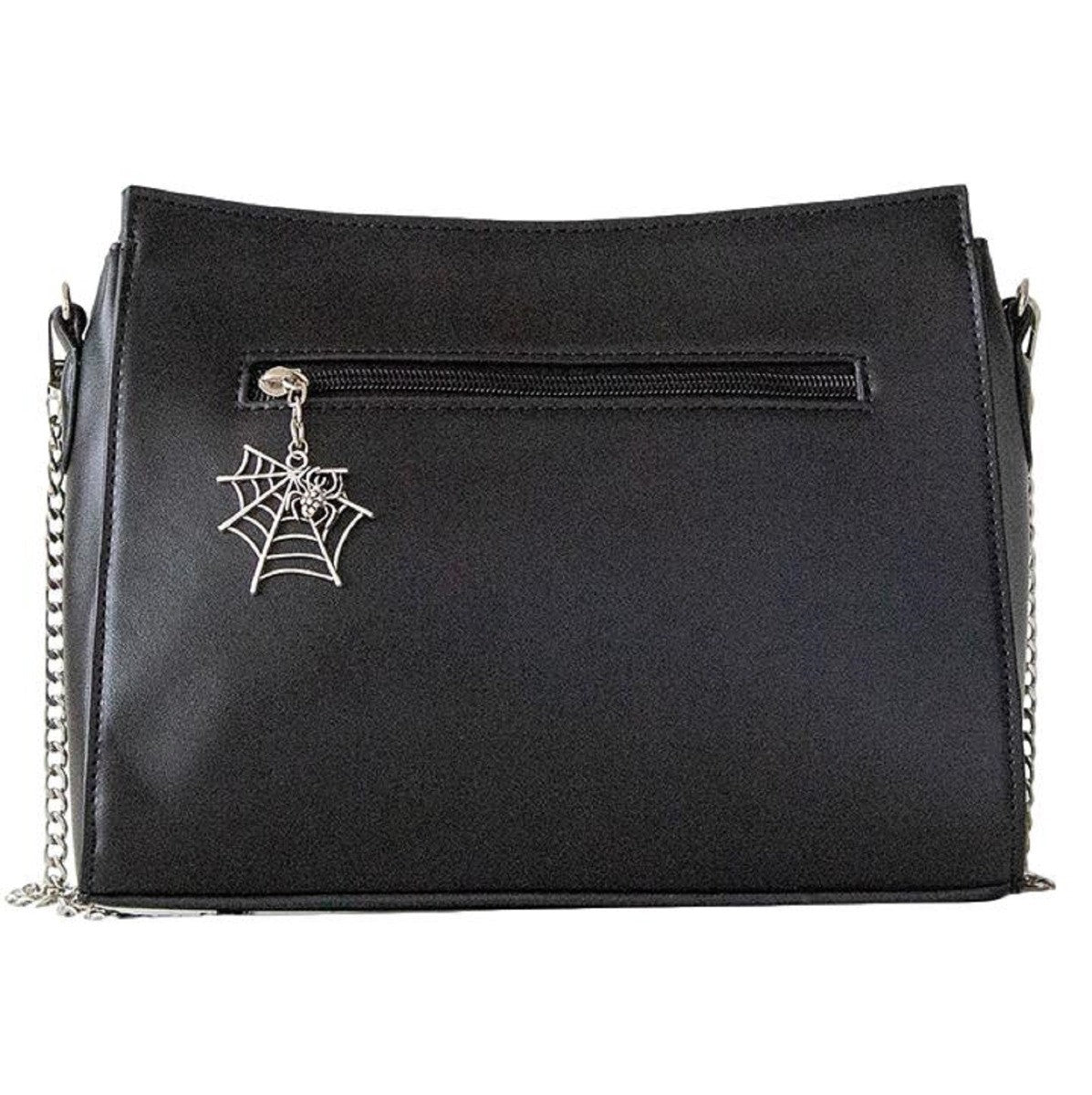 Banned Alternative Mabris Spider Web Gothic Shoulder Bag