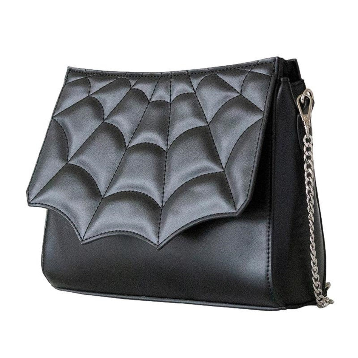 Banned Alternative Mabris Spider Web Gothic Shoulder Bag