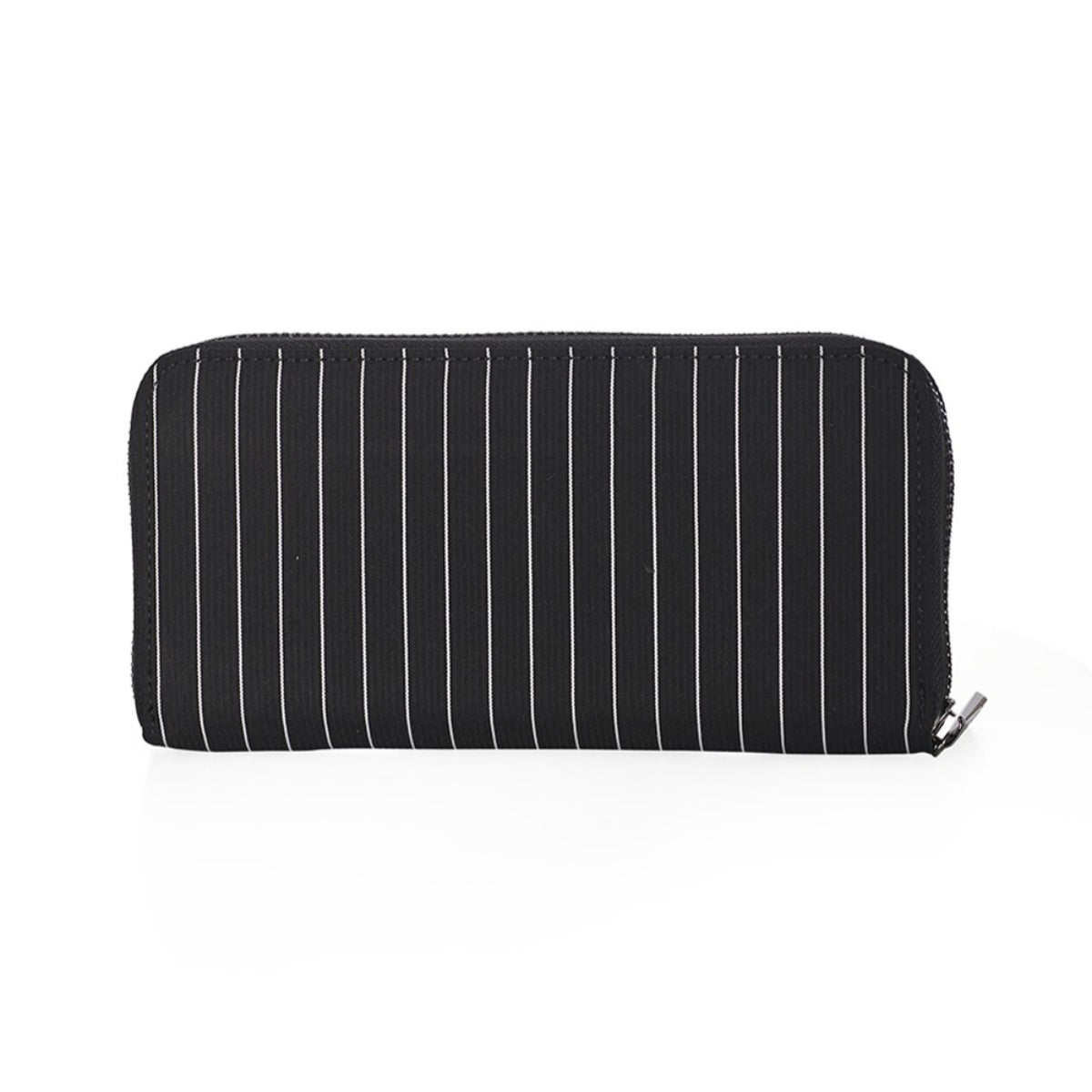 Banned Gothic Black Core Pinstripe Studded Wallet