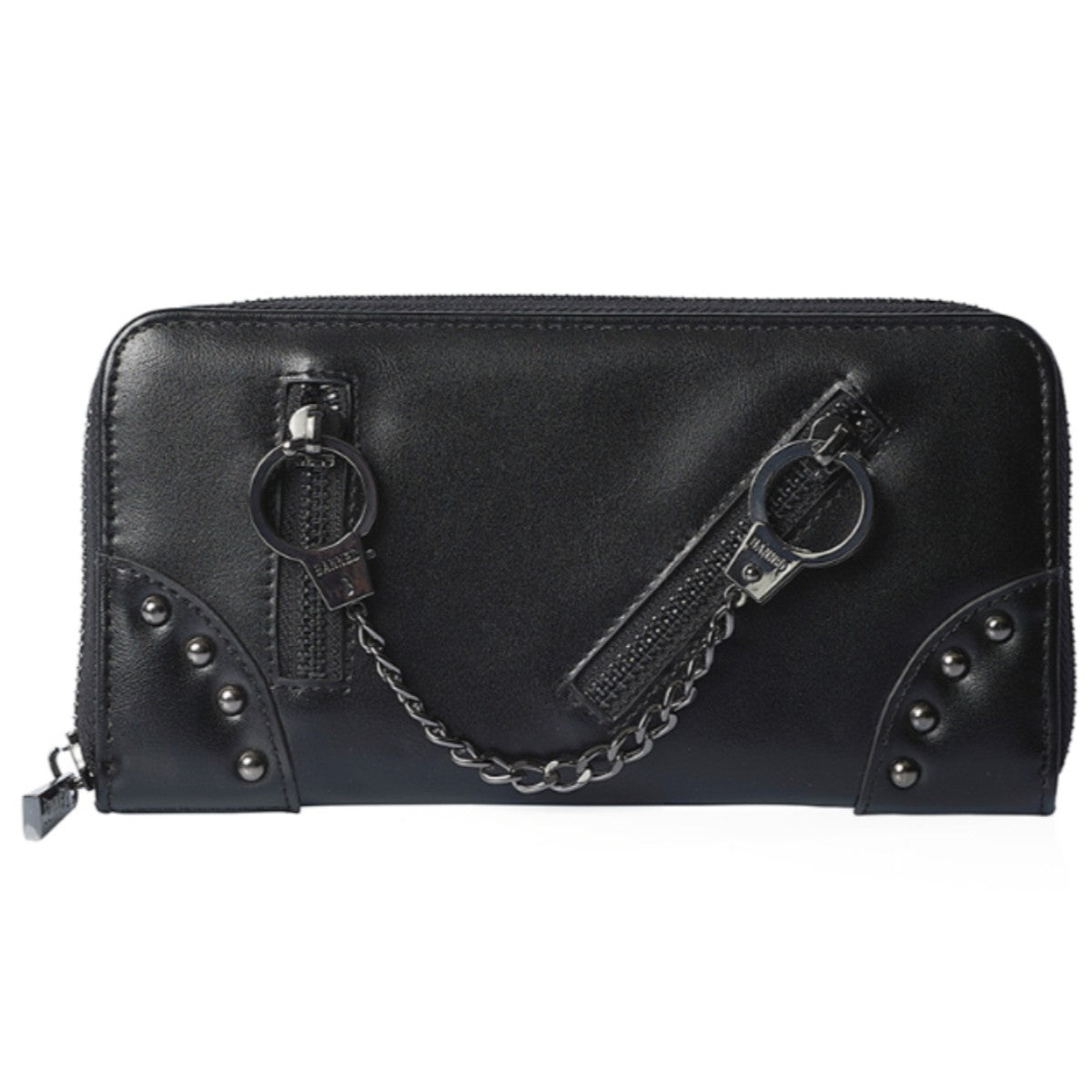 Banned Entangled Handcuff Studded Punk Wallet Gothic Purse