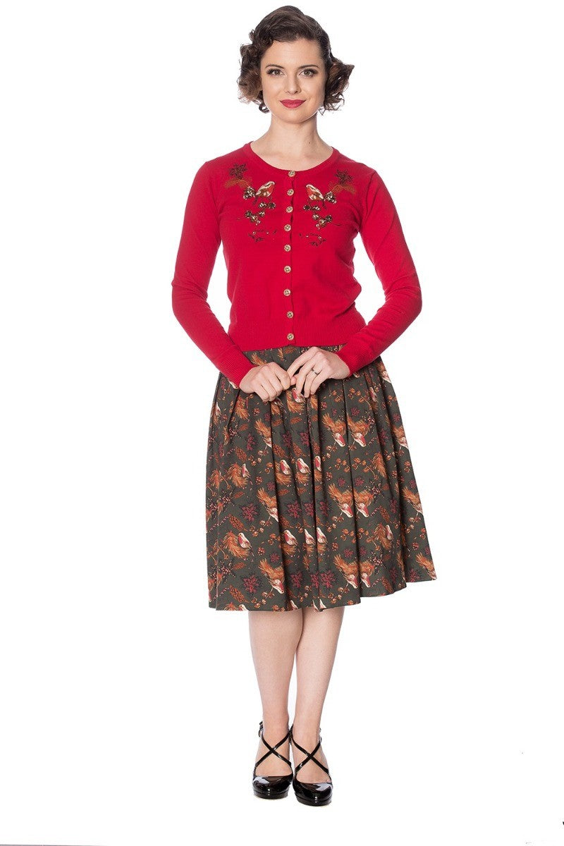Robin Christmas Cardigan – Dancing Days Retro 1950s Style