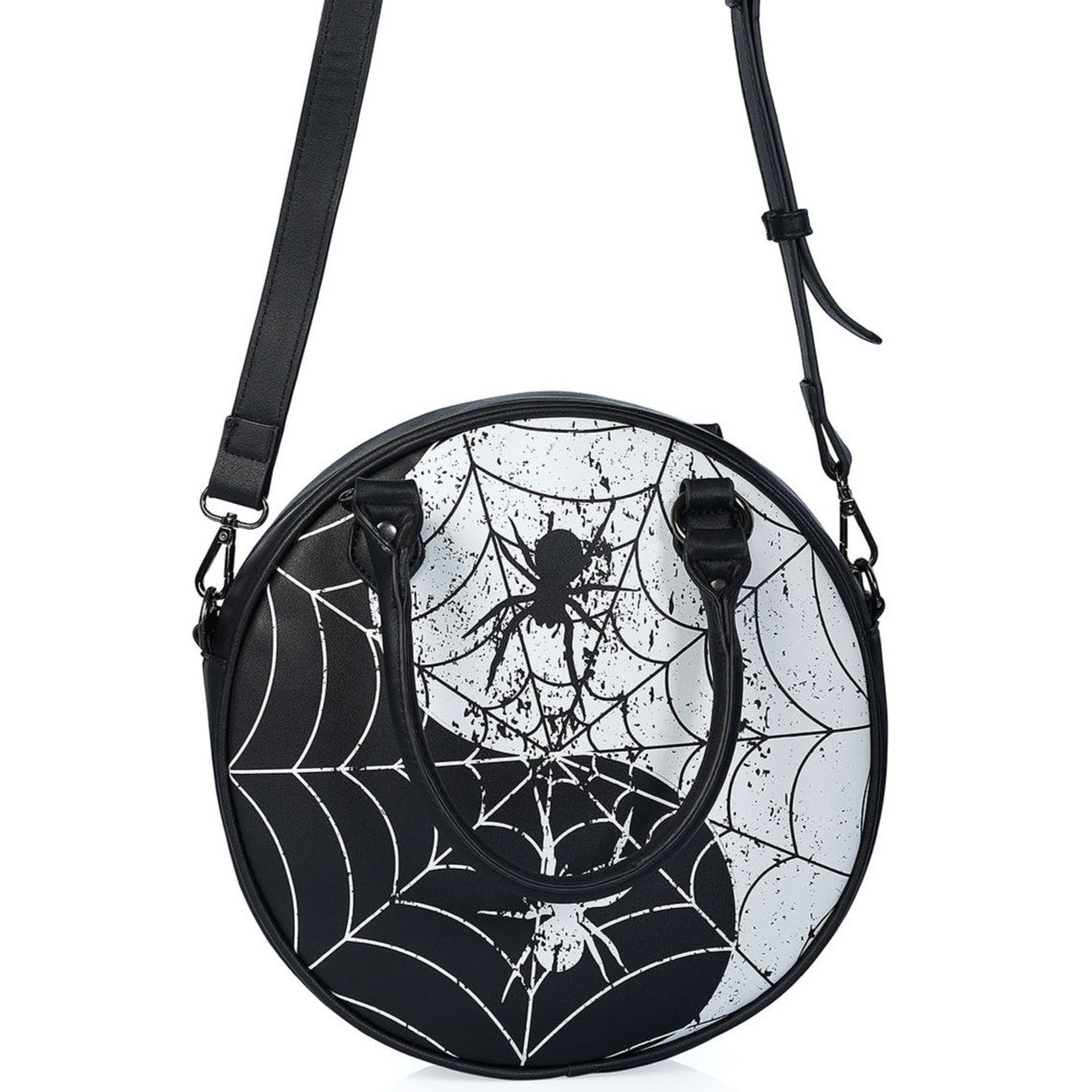 Banned Yin Yang Master Round Top Handle Gothic Handbag