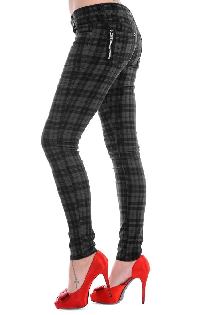 Tartan jeggings uk outlet