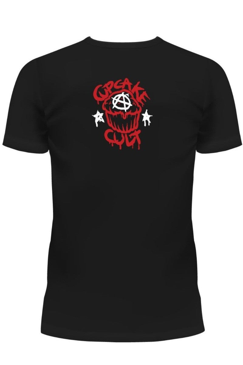 Cupcake Cult Wonderland Print Gothic Punk T-shirt