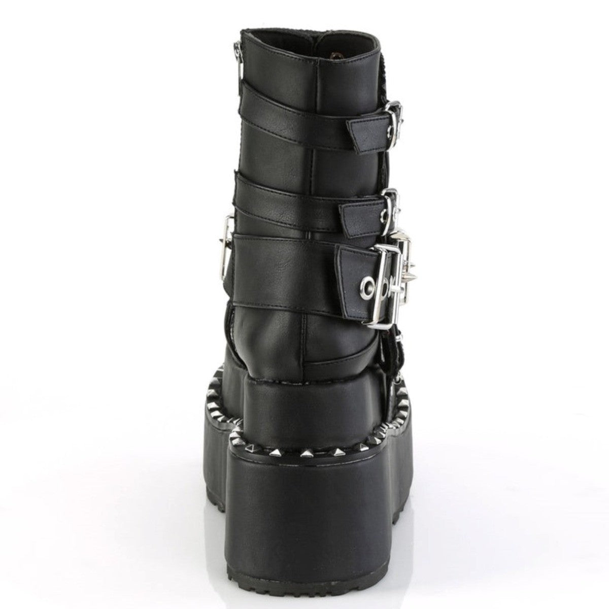 Demonia Bear 150 Skull Shield Gothic Ankle Platform Boots