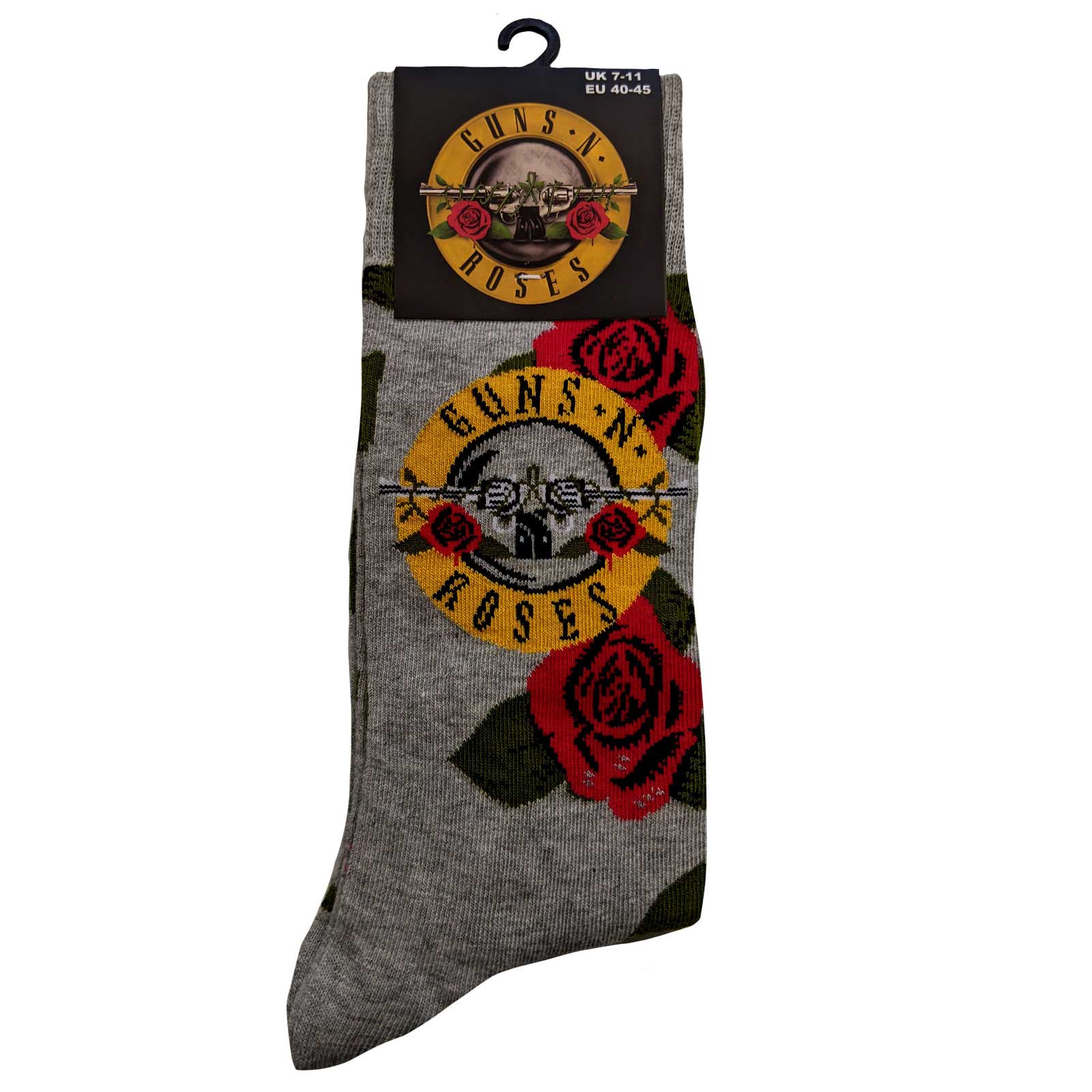 Official Band Merch Guns N' Roses Unisex Ankle Socks: Bullet Roses