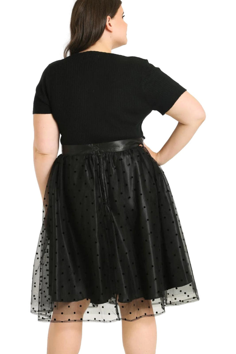 Hell Bunny Amandine 1950's Polka Dot Retro Skirt