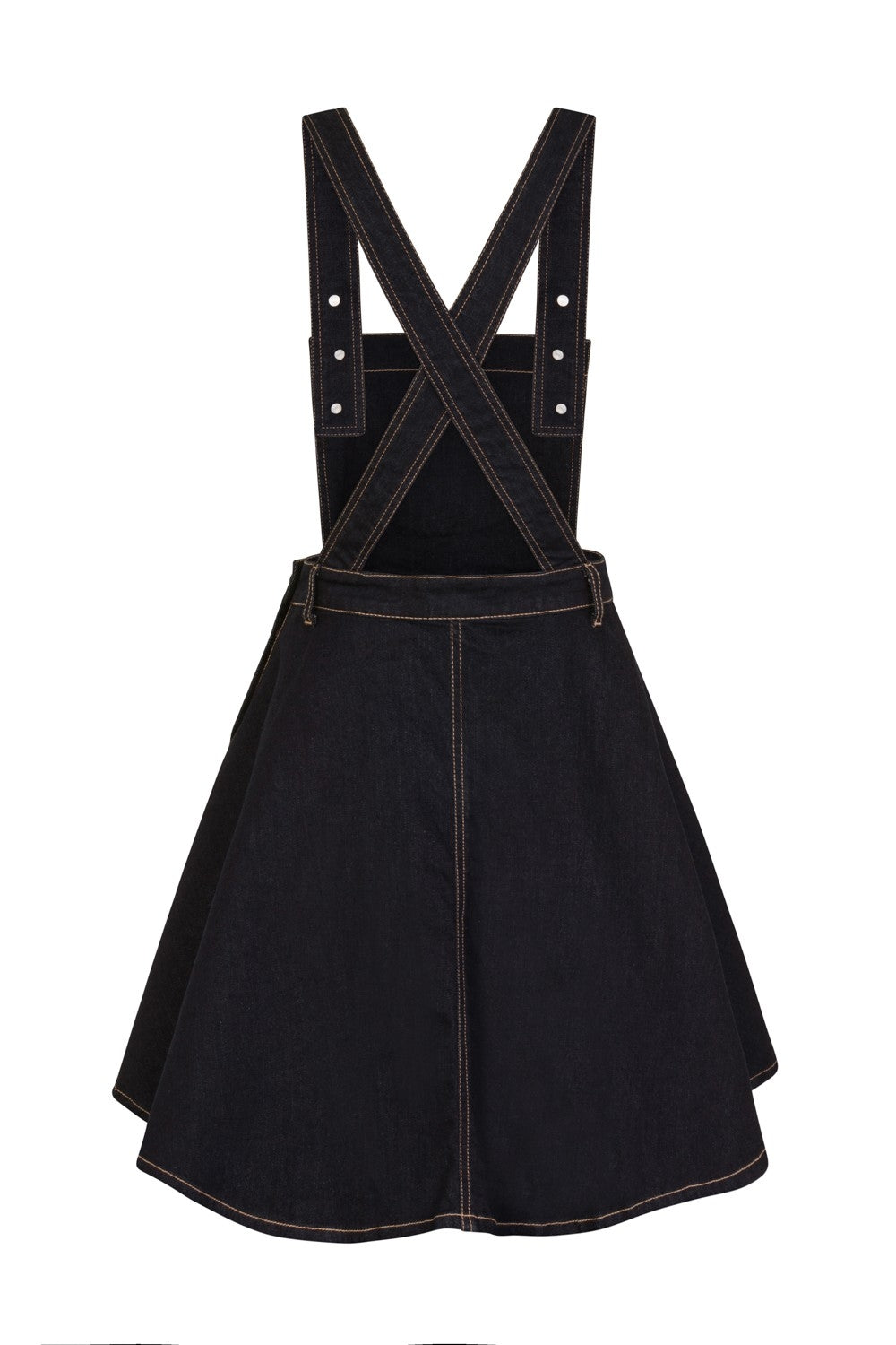 Hell Bunny Dakota Denim Pinafore Retro 50's Dress | Ro Rox
