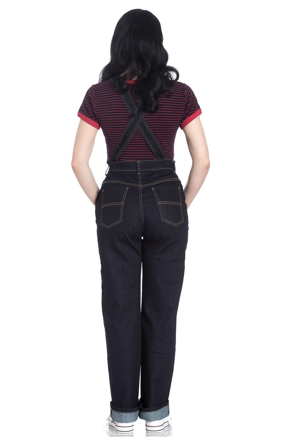 Hell bunny elly may dungarees top