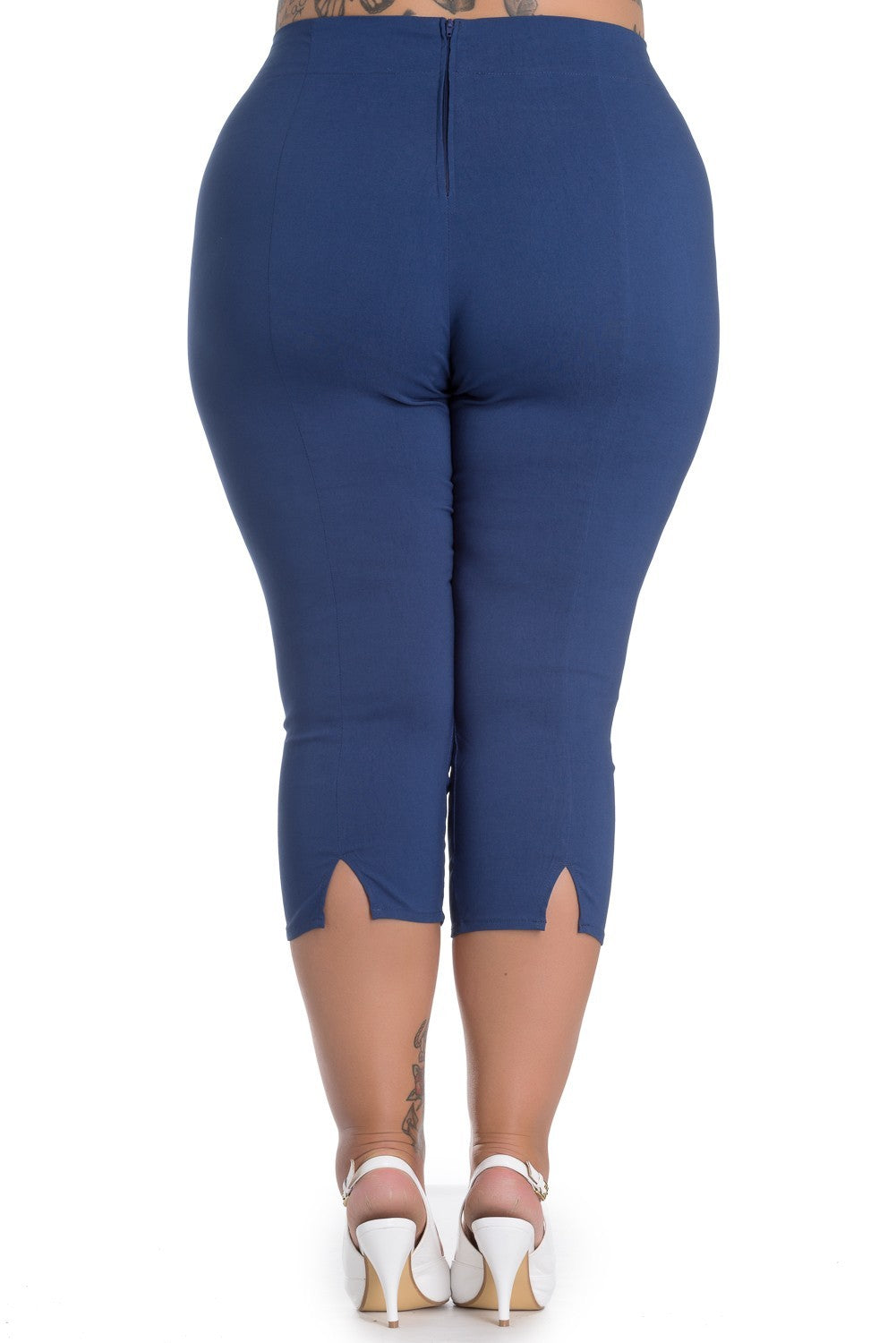 Hell Bunny Tina 50 s Vintage Style Capri Trousers 3 4 Length Pedal Pus Ro Rox