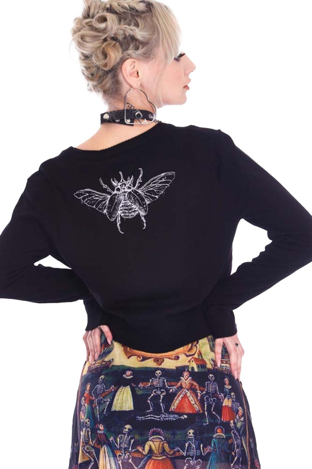 Jawbreaker Alchemic Moth Gothic Symbol Cardigan
