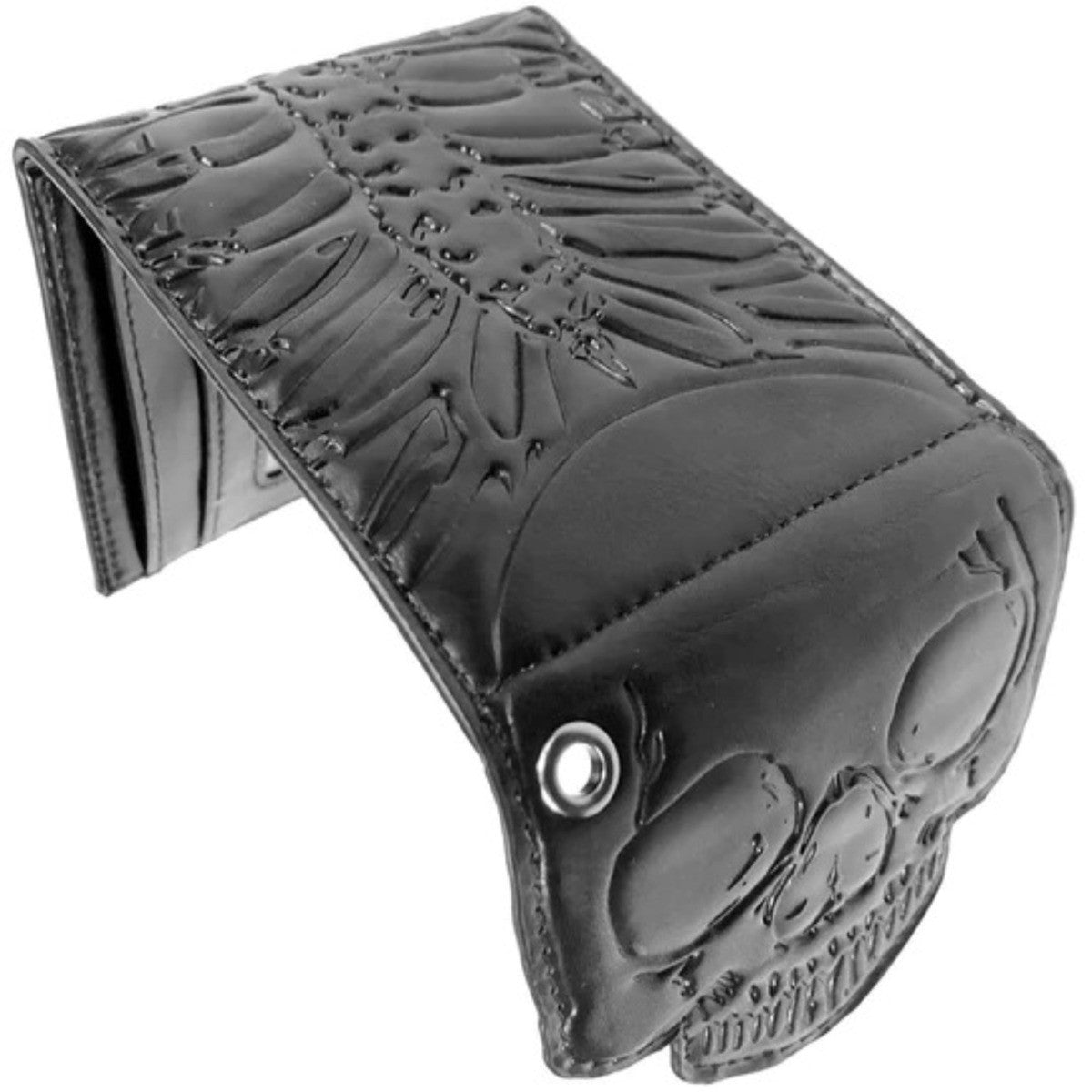 Kreepsville 666 Skull Ribcage Bi Fold Gothic Wallet