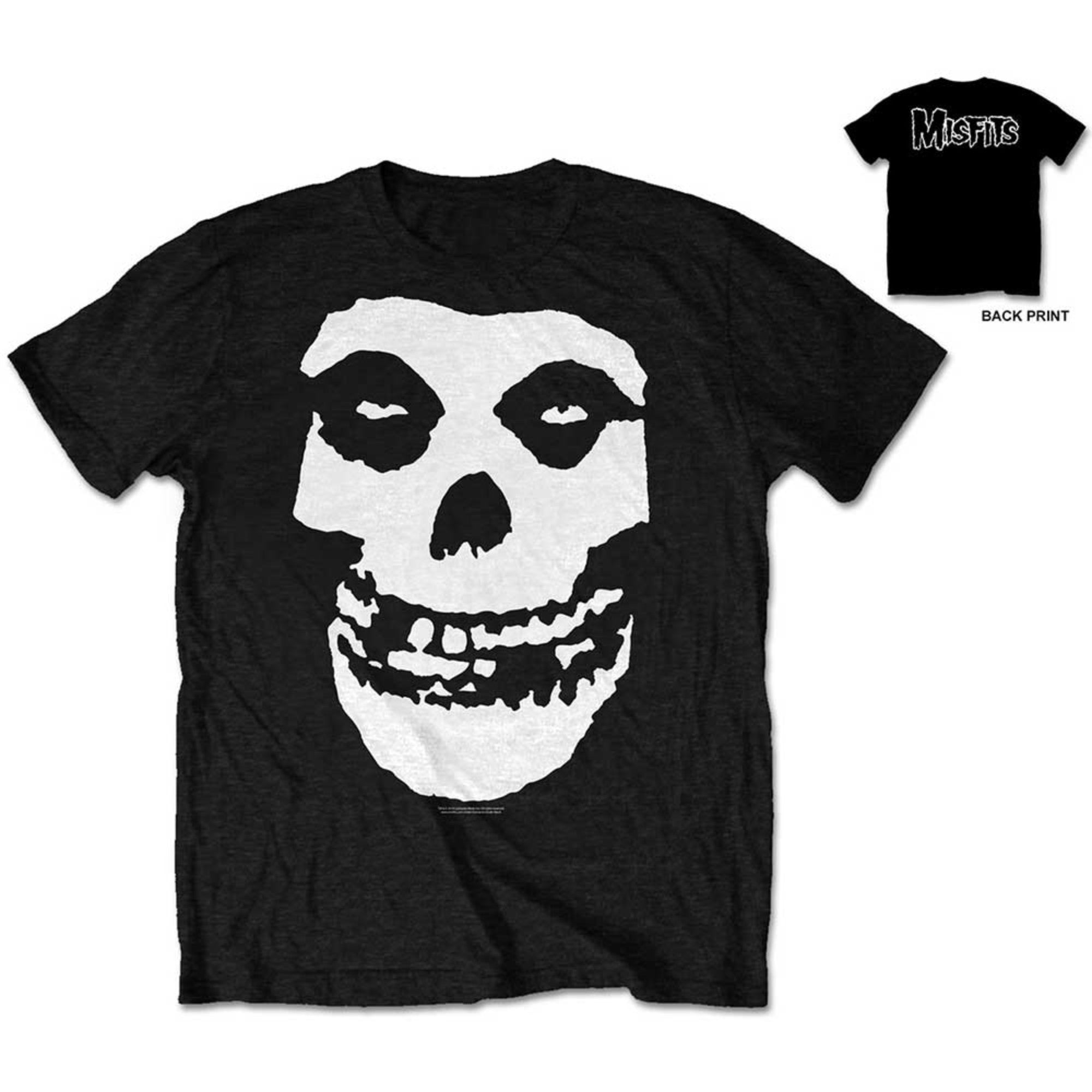 Misfits Skull Black White T-Shirt