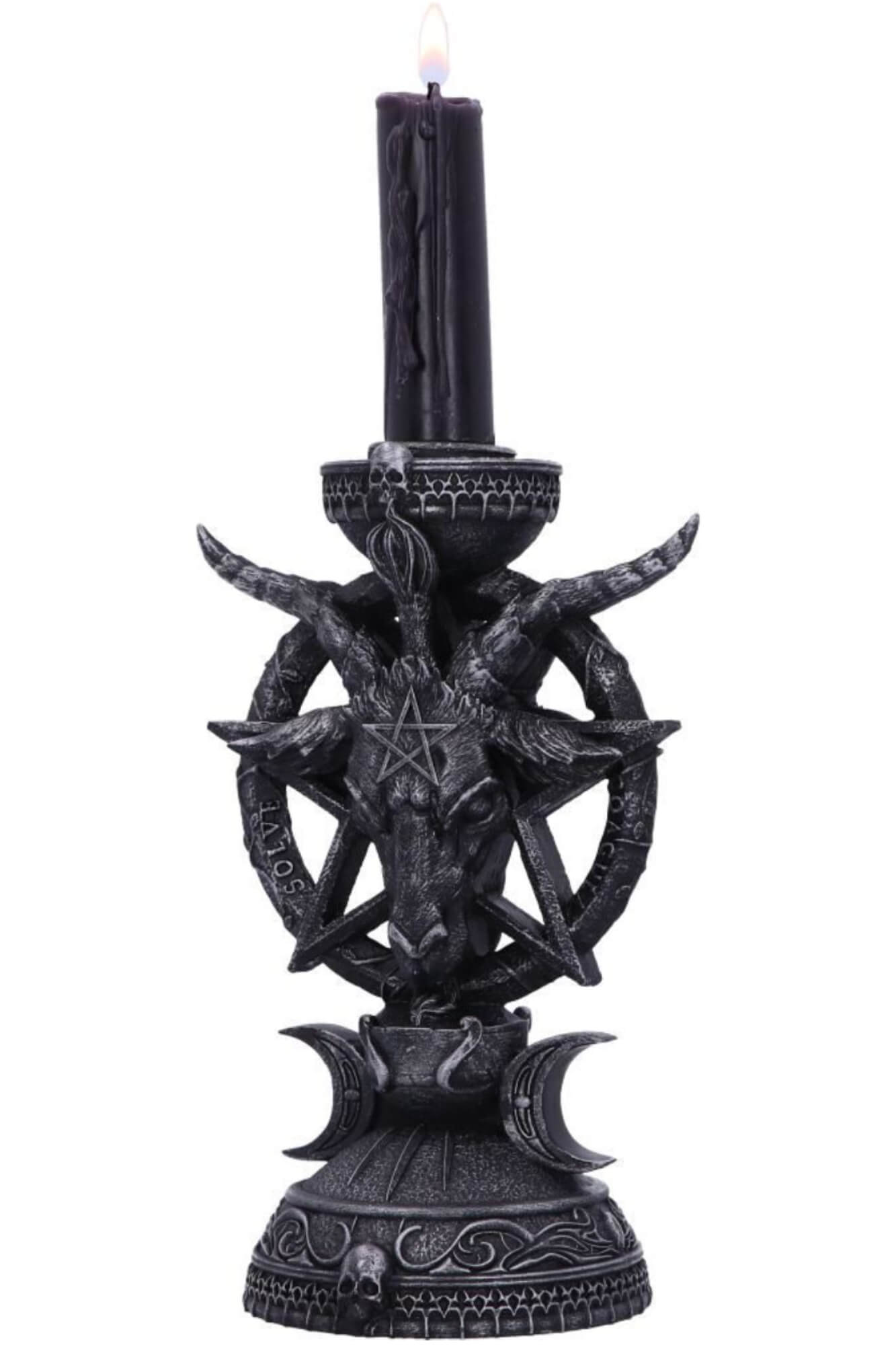 Nemesis Now Light of Baphomet Gothic Goat Candle Holder