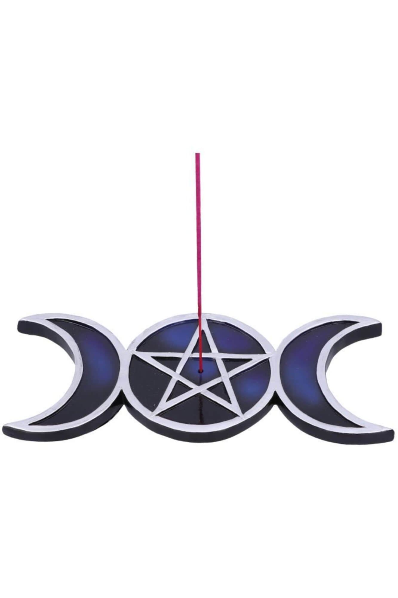Nemesis Now Triple Moon symbol Lunar Trinity Incense Burners