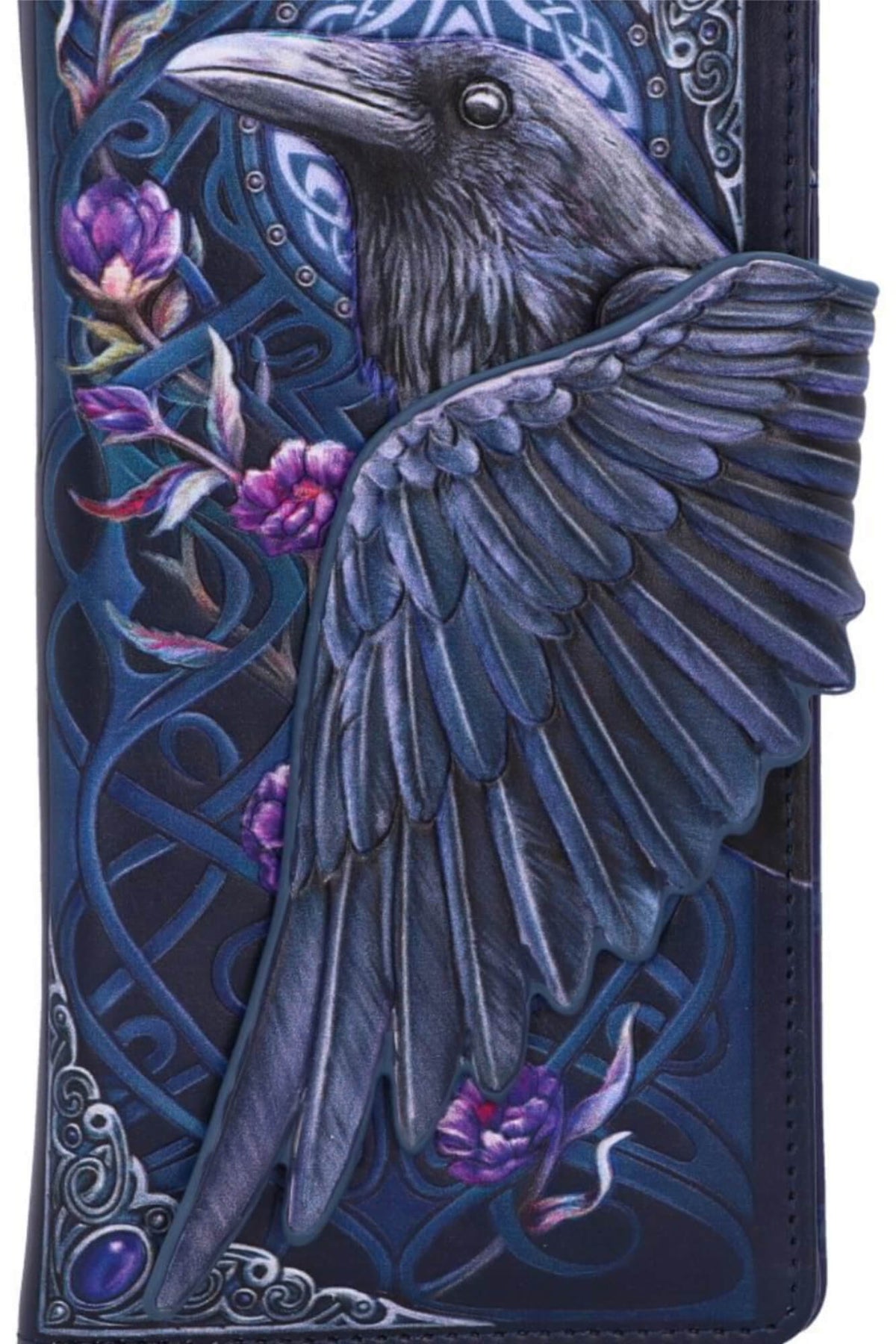 Ravens Flight Embossed Purse 18.5cm
