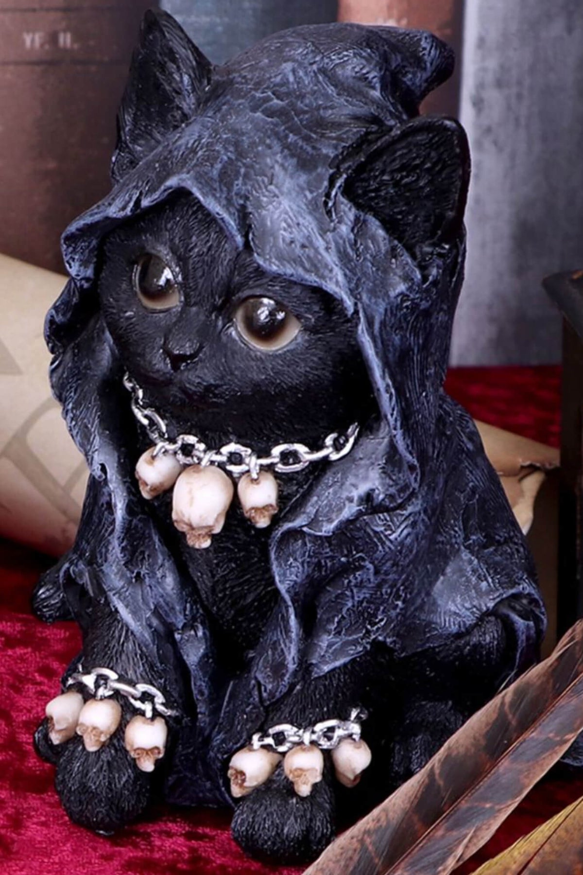 Nemesis Now Reapers Feline Cloaked Grim Reaper Cat Figurine | Ro Rox