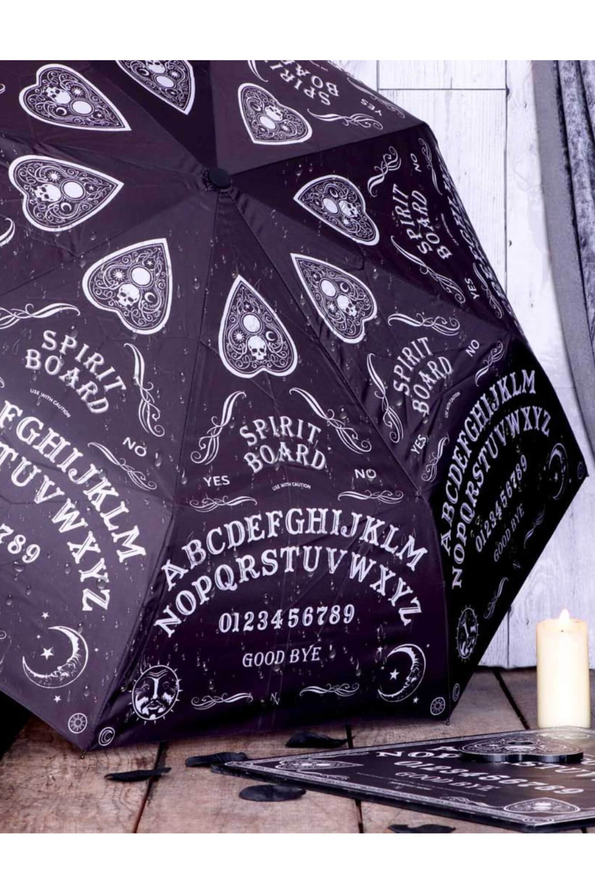 Nemesis Now Spirit Board Portemonnee zwart-wit polyurethaan Gothic, Horror, Rock wear Nemesis Now Spirit Board Portemonnee zwart-wit polyurethaan Gothic, Horror, Rock wear