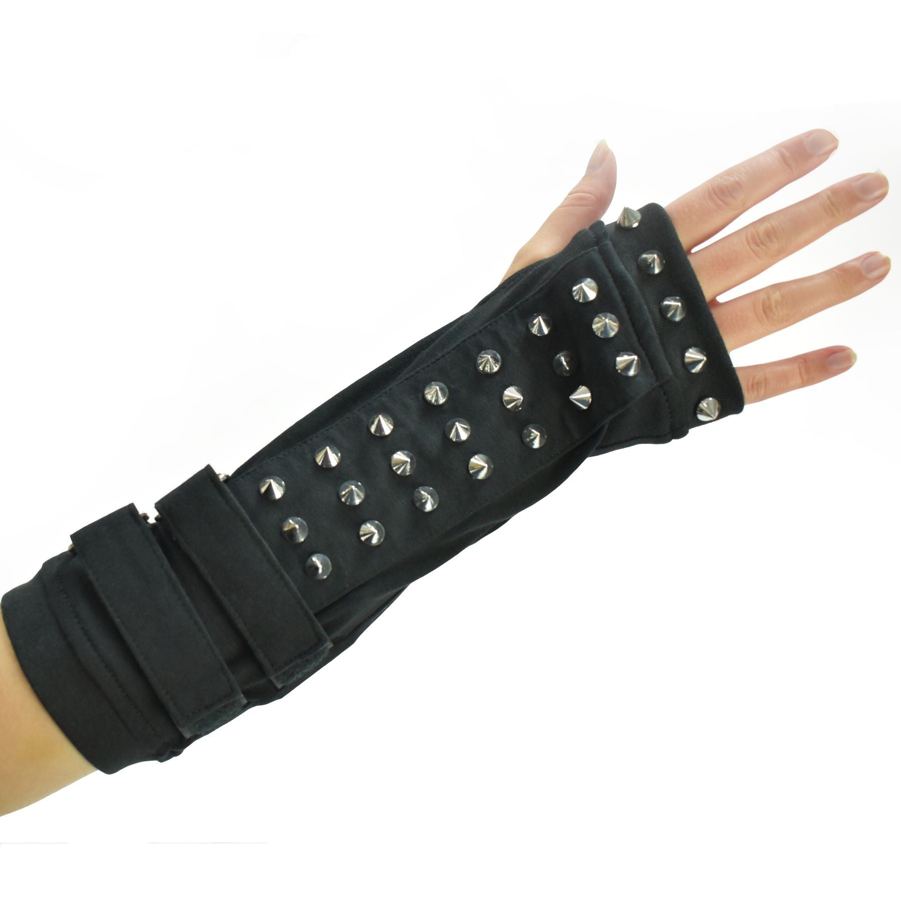 Poizen Industries Emory Cone Studded Gothic Armwarmers