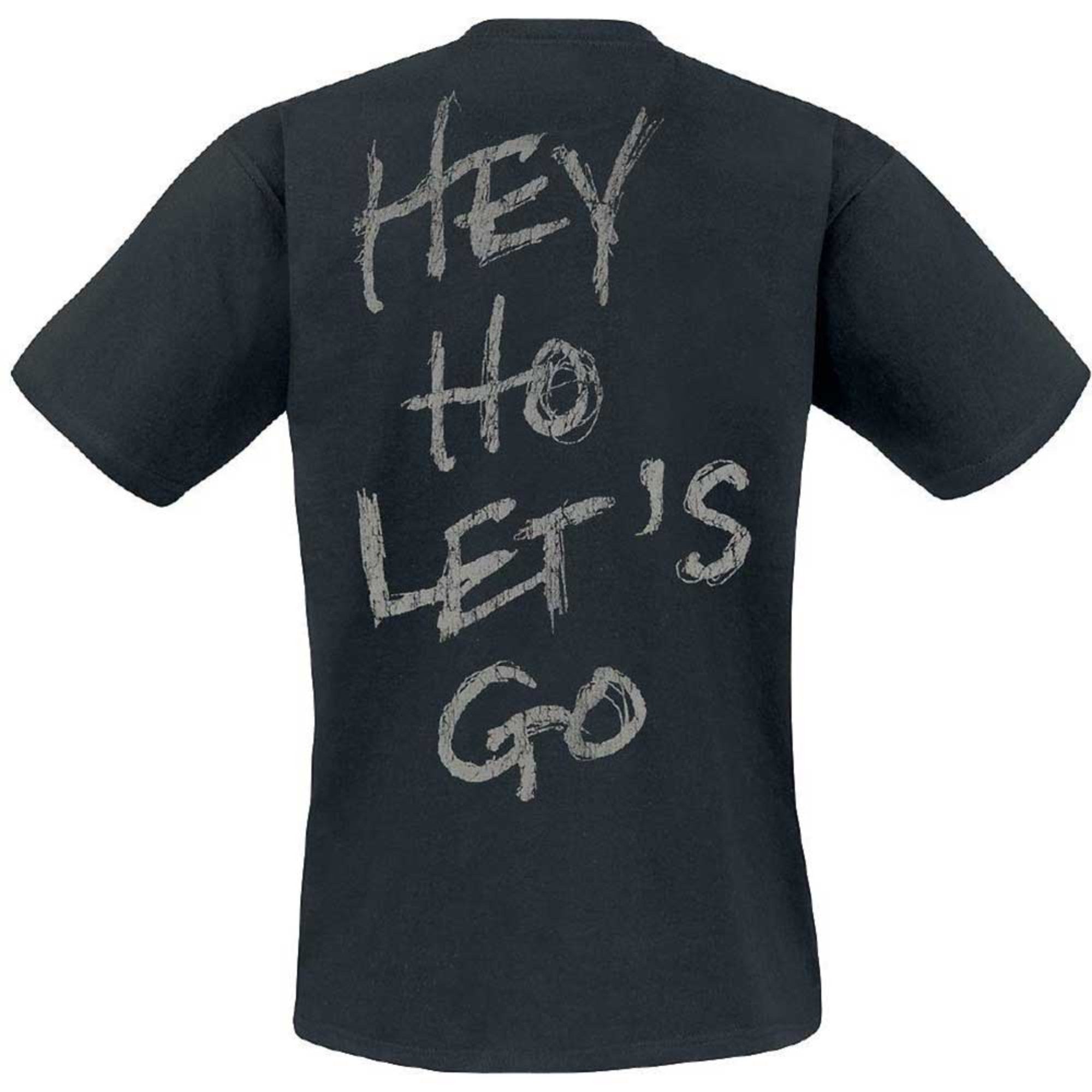 Ramones Classic Seal Hey Ho Back Print T-Shirt