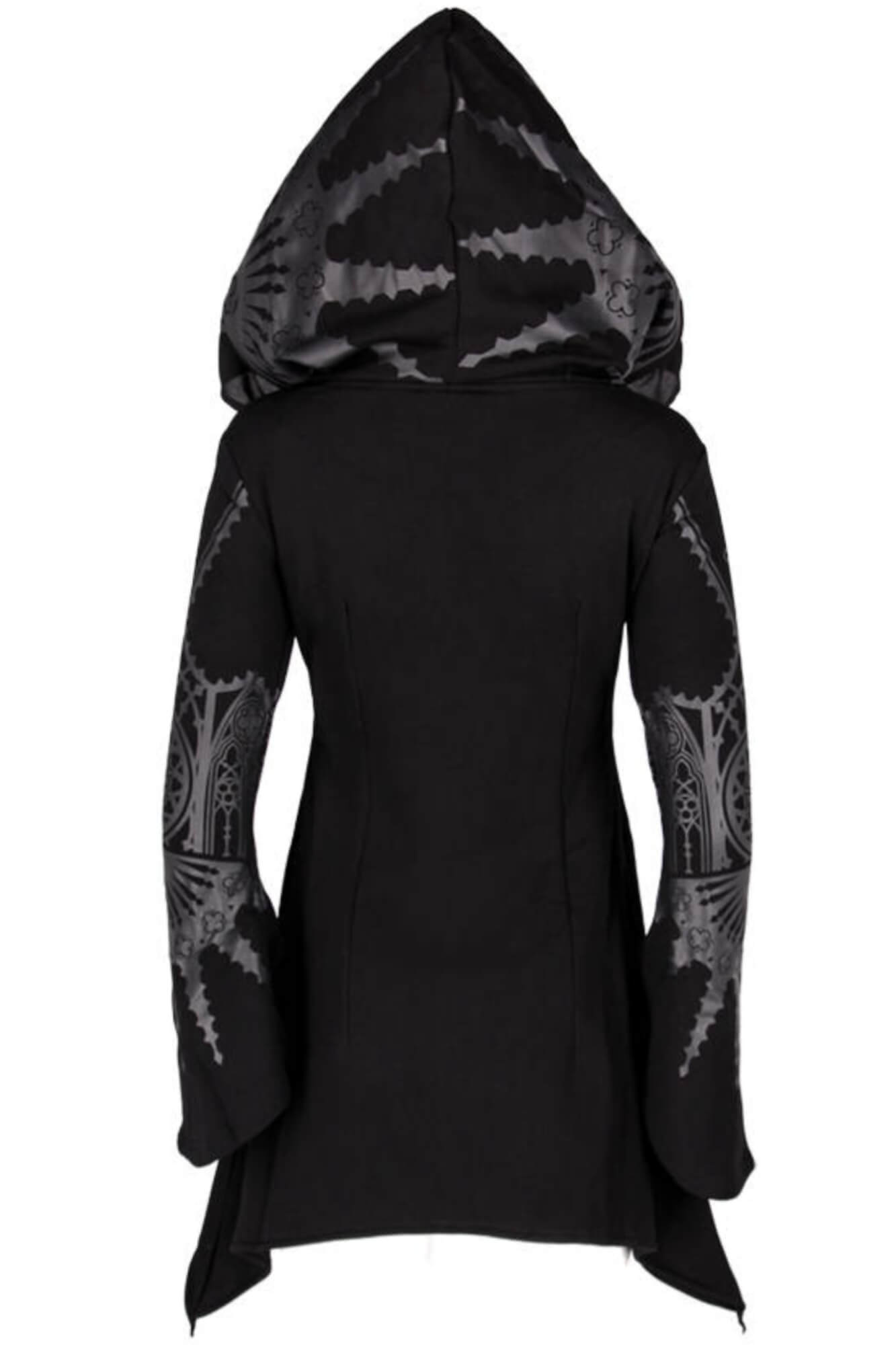 Restyle Cathedral Gothic Veiled Hooded Sweater Mysticism