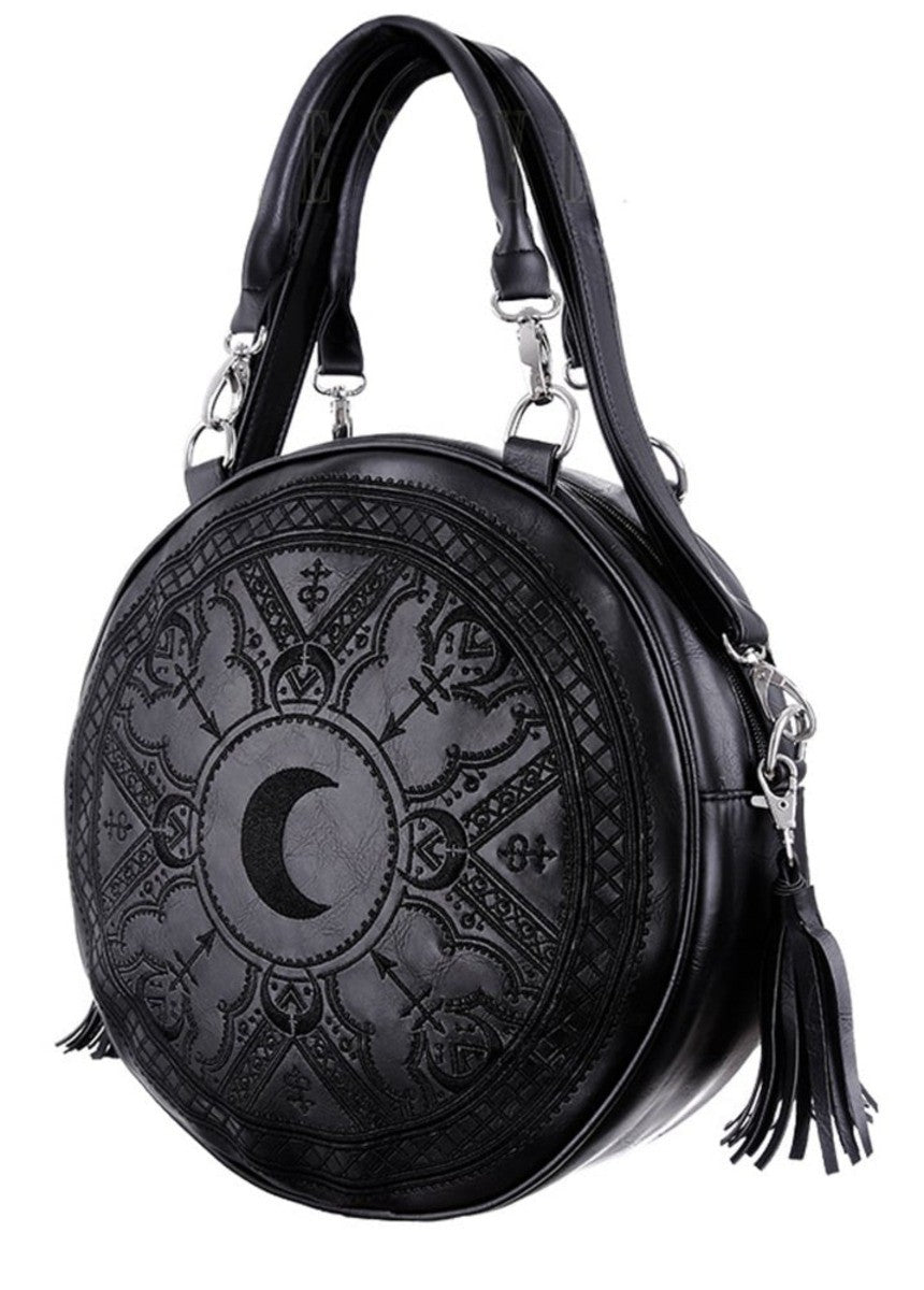 Restyle Henna Wicca Symbols Round Handbag