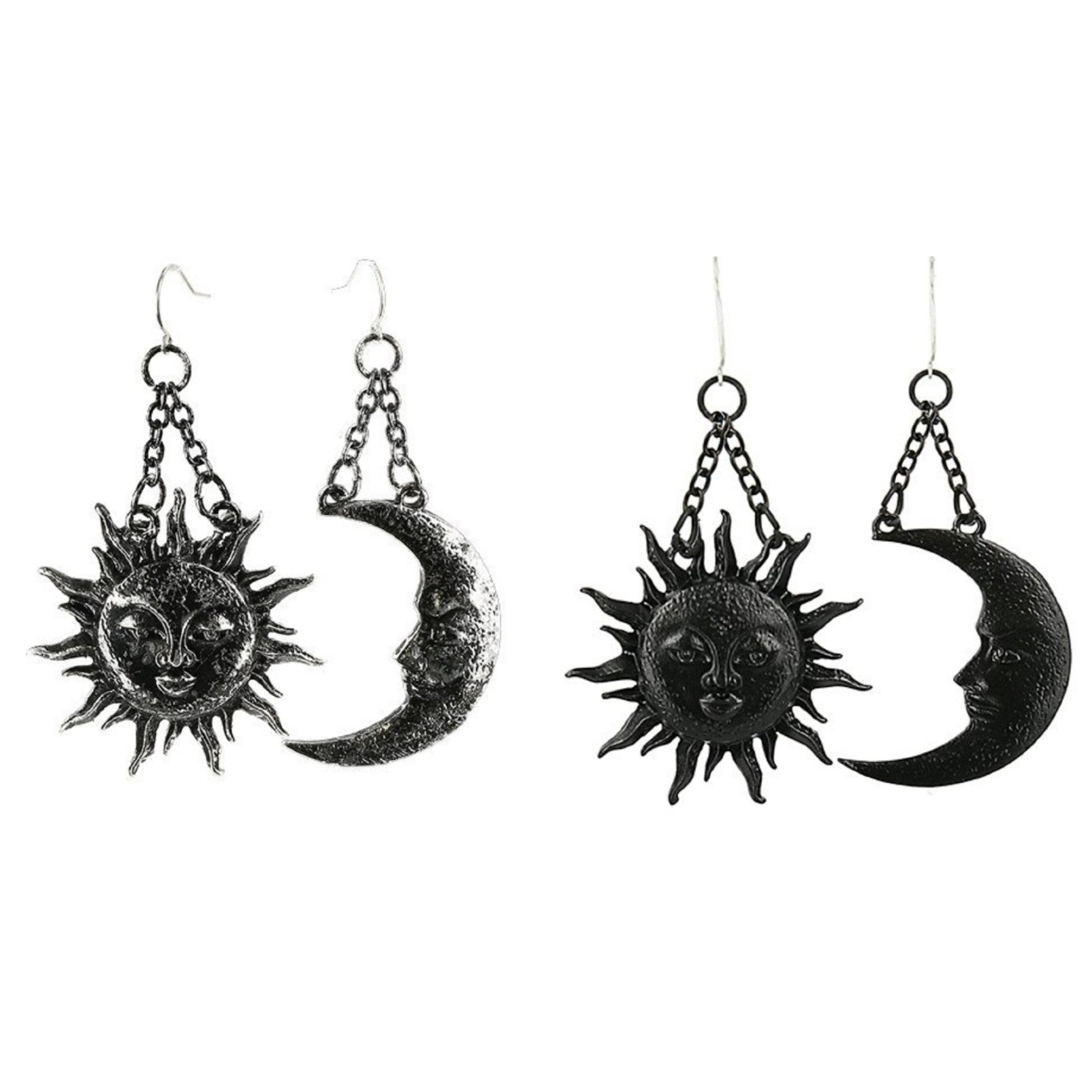 Restyle Sun & Moon Dangle Drop Earrings