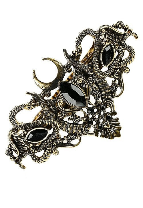 Restyle Gothic Occult Snake Hair Clip Barrette