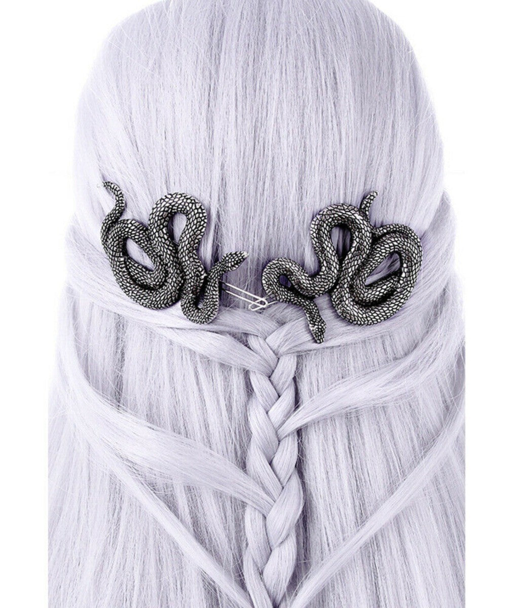 Restyle Pair of Snakes Gothic Hair Clip