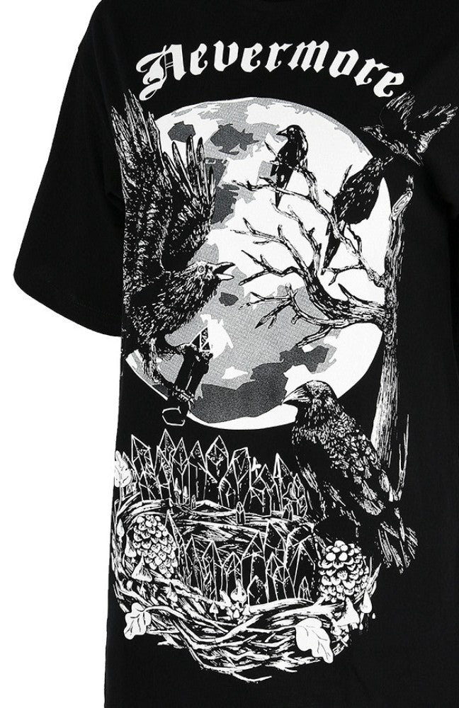 Restyle Nevermore Horror Goth T-shirt