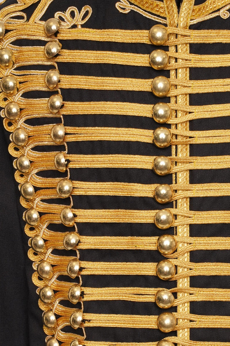 Herren Militär Husar Drummer Festival Ärmellos Parade Jacke Vest Weste