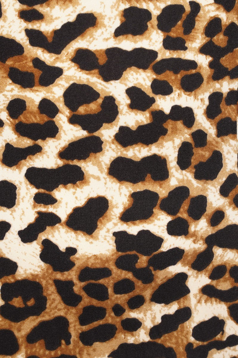 Ro Rox Bella Leopard Pinup 1950's Off-Shoulder Top