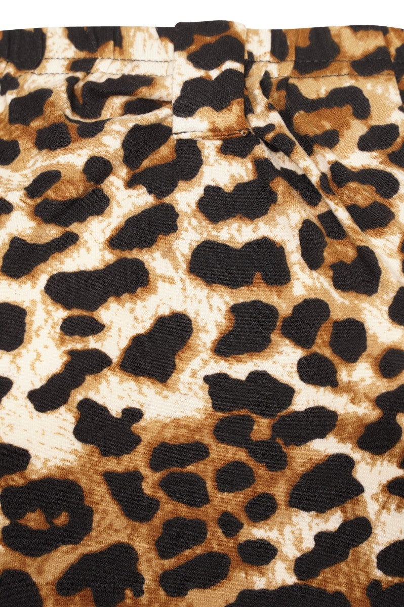 Ro Rox Bella Leopard Pinup 1950's Off-Shoulder Top