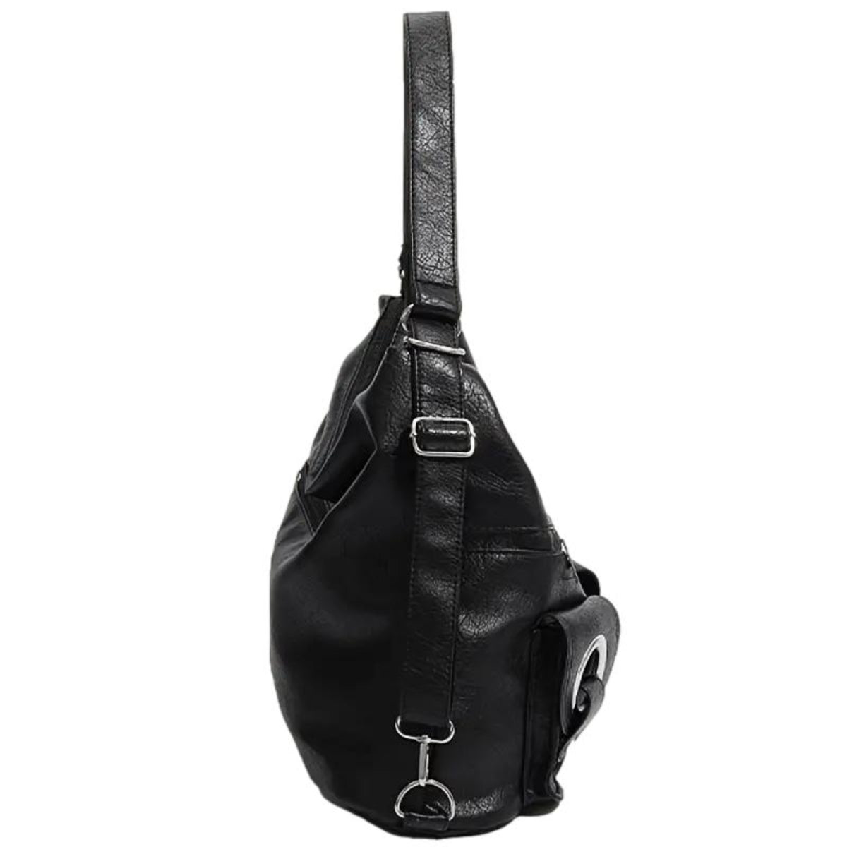 Ro Rox Large Faux Leather Slouch Hobo Shoulder Bag