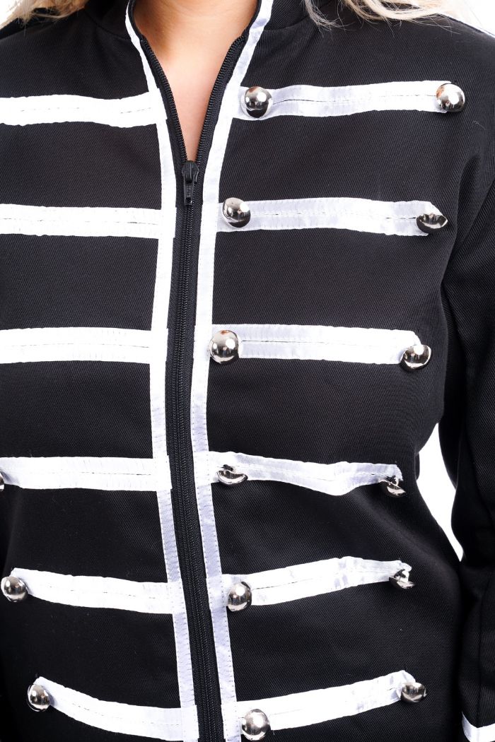 Ro Rox dames Emo Punk Goth Napoleon Militair Drummer Ro Rox dames Emo Punk Goth Napoleon Militair Drummer