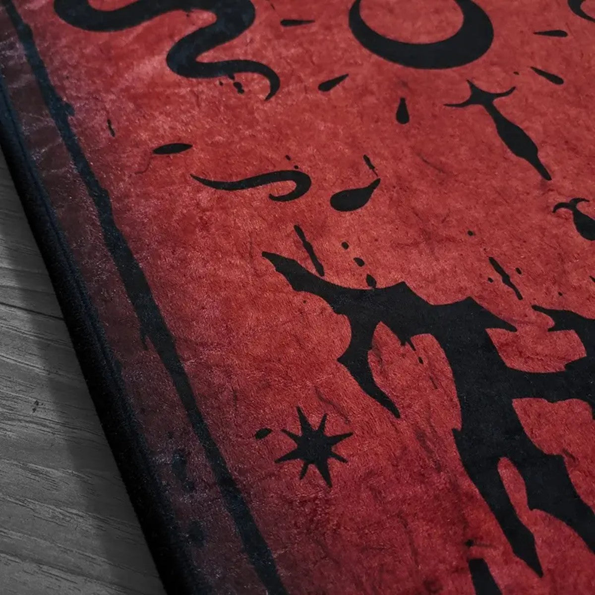 Gothic Red Coffin Serpent Carpet Halloween Non-Slip Rug