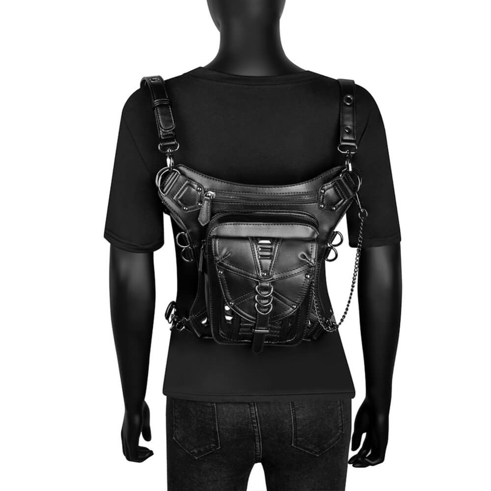 Ro Rox Briar Gothic Faux Leather Hip Holster Bag