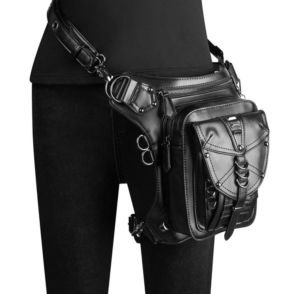 Ro Rox Briar Gothic Faux Leather Hip Holster Bag