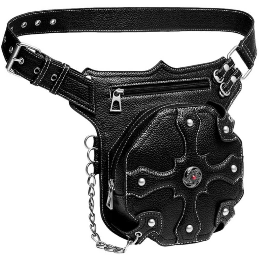 Ro Rox Percival Gothic Faux Leather Hip Holster Pouch Bag