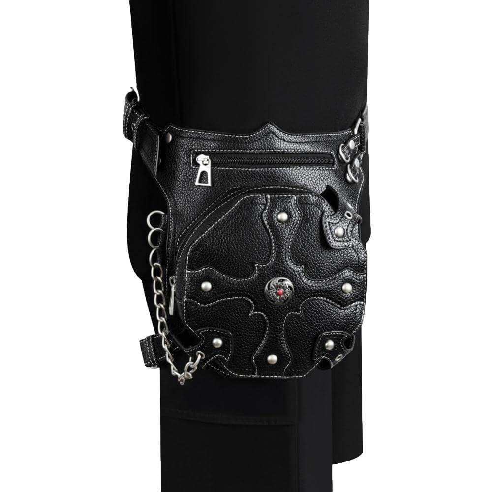 Ro Rox Percival Gothic Faux Leather Hip Holster Pouch Bag