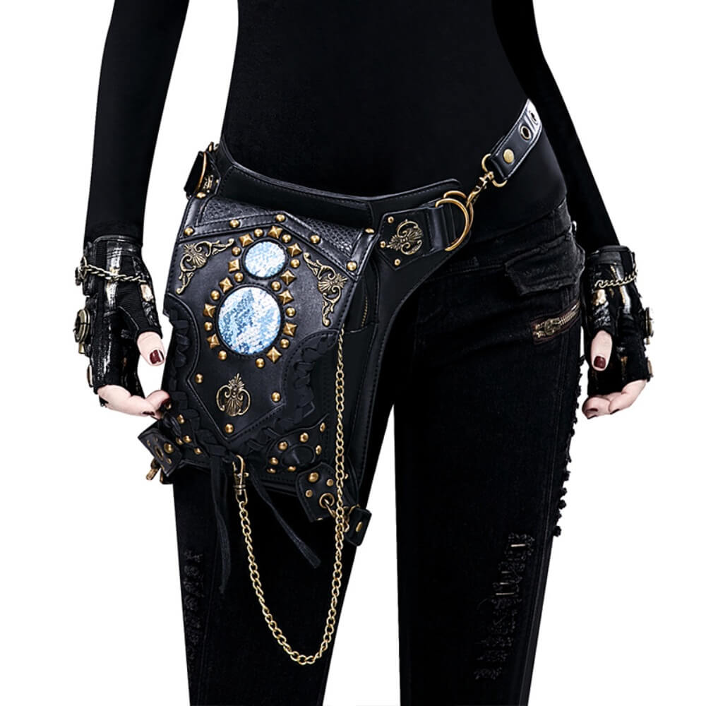Ro Rox Artem Holster Moon Faux Leather Hip Holster Bag