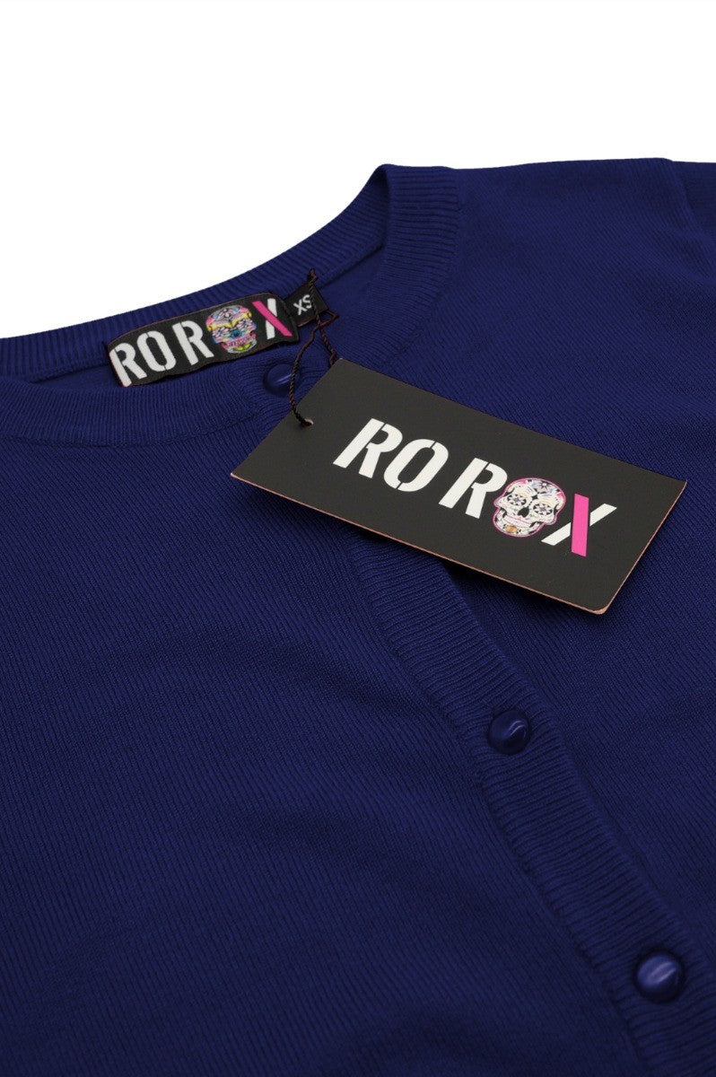 Ro Rox Imogen 50's Vintage Style Knit Short Sleeve Cardigan