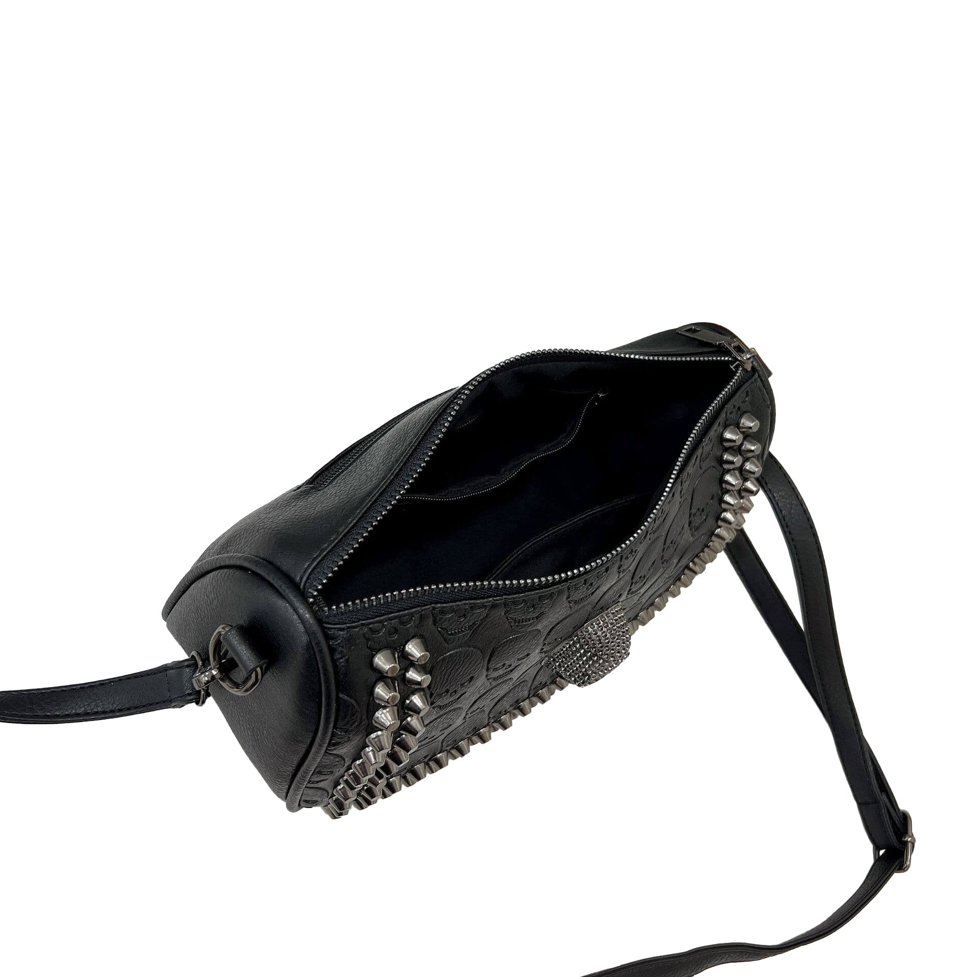 Ro Rox Keir Studded Skull Gothic Faux Leather Bag