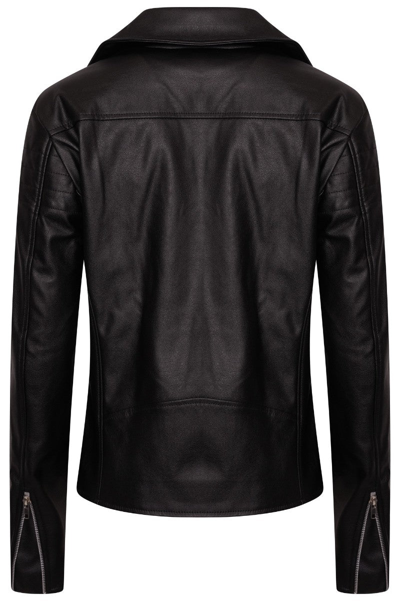 Ro Rox Gothic Biker Jacket Brando Faux Leather | Ro Rox