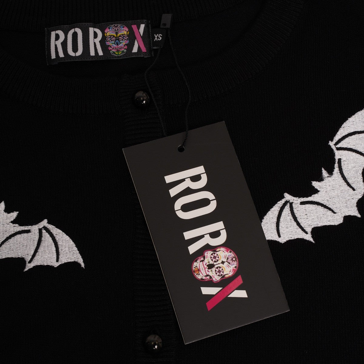 Ro Rox Marya Bat Gothic Style Knit Long Sleeve Cardigan