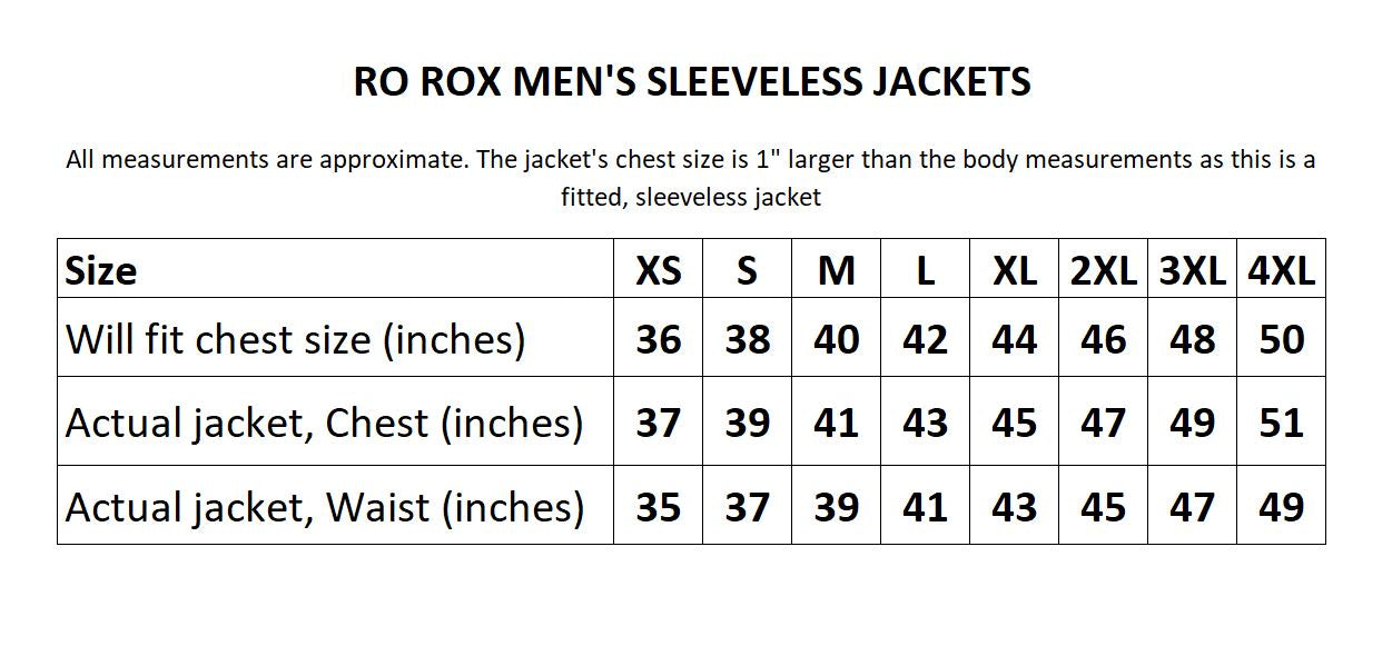 Ro Rox Men's Goth Military Parade Sleeveless Velvet Jacket