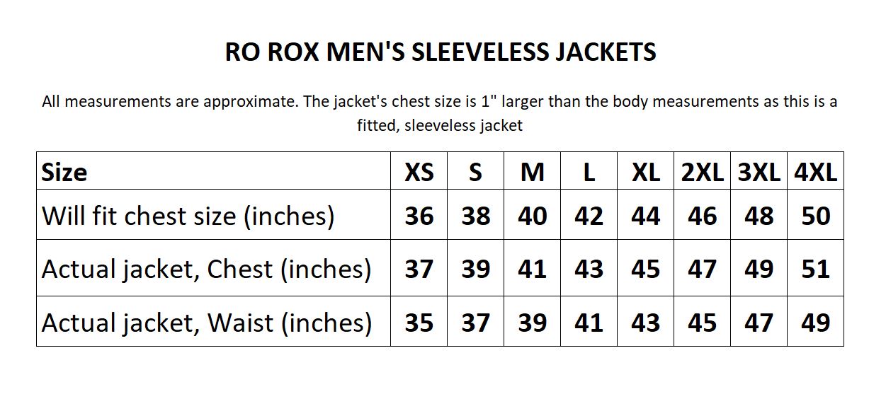 Ro Rox Men's Adam Luxe Military Drummer Sleeveless Jacket